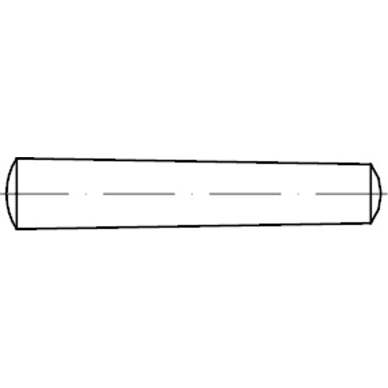 Bild von 50 Stk. Kegelstift ISO 2339 gedreht B 8x 28 Stahl Kegel 1:50 50 Stück Noname