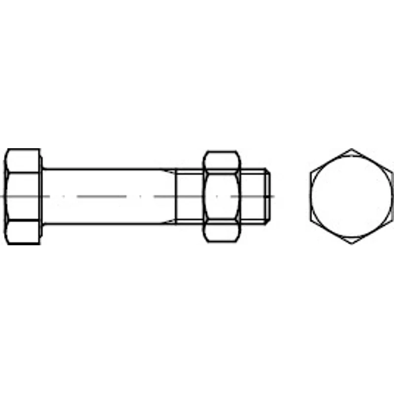 Bild von Reyher Sechskantmutter 100er Pack Sechskantschraube M 16 x 140 DIN 7990 CE m.Sechskantmutter