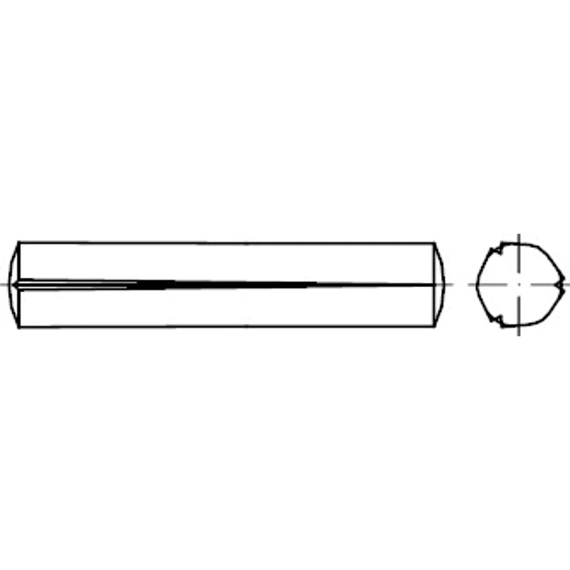 Bild von 100 Stk. Kegelkerbstift ISO 8744 3x 12 A 1 100 Stück Noname 008744910000030012