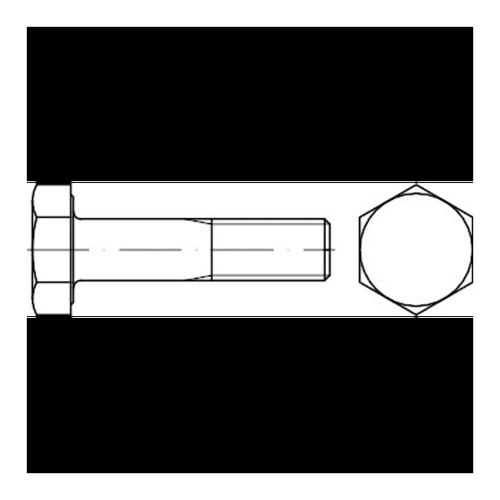 Bild von Hochwertige Sechskantschrauben HV EN 14399-4 10.9 M 24 x 105