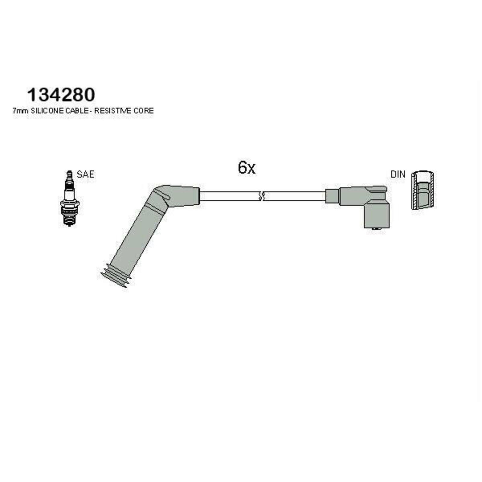 Bild von HITACHI 134280 Zündkabelsatz Zündleitungssatz