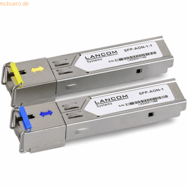 Bild von LANCOM SFP-BiDi1550-SC1 - SFP (Mini-GBIC)-Transceiver-Modul - GigE - 1000Base-BX20 - SC/UPC Einzelmodus - bis zu 20 km - 1310 nm / 1550 nm (Packung mit 2)