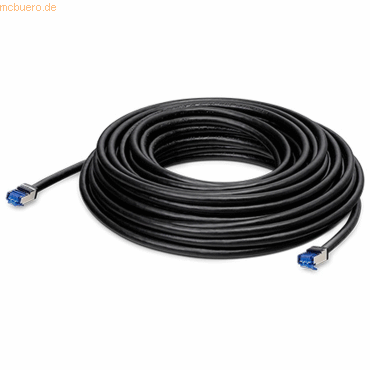 Bild von LANCOM - Netzwerkkabel - RJ-45 (M) zu RJ-45 (M) - 15,0m - 6,5 mm - S/FTP - CAT 6a - im Freien - Schwarz (61336)