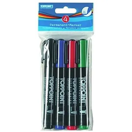 Bild von Stylex Toppoint Permanent Marker 4 Stück