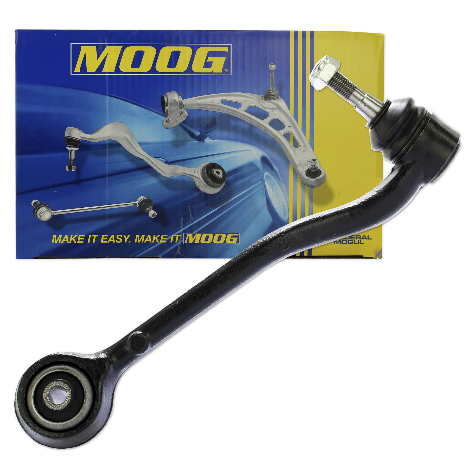 Bild von MOOG BM-TC-0897 Querlenker Lenker, Radaufhängung, Dreieckslenker, Achslenker mit Gummilager hinten, rechts, unten, Vorderachse Querlenker BMW: X5