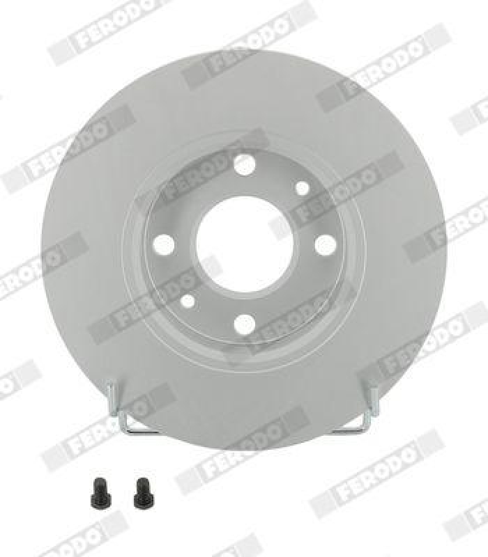 Bild von FERODO PREMIER Coat+ disc DDF140C Bremsscheibe Bremsscheiben, Scheibenbremsen 240 11 4 voll beschichtet FIAT: 500 Hatchback, Punto I Hatchback