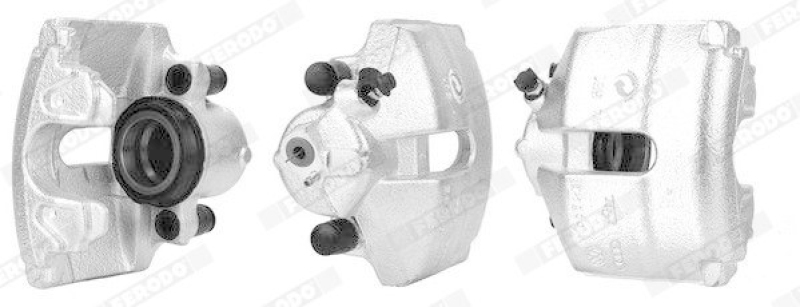 Bild von FERODO PREMIER FCL694441 Bremssattel Bremszange Stahl 146 mit Zubehör VOLKSWAGEN: Golf 5, Passat B6 Variant, GOLF 6, SKODA: Octavia 2 Combi