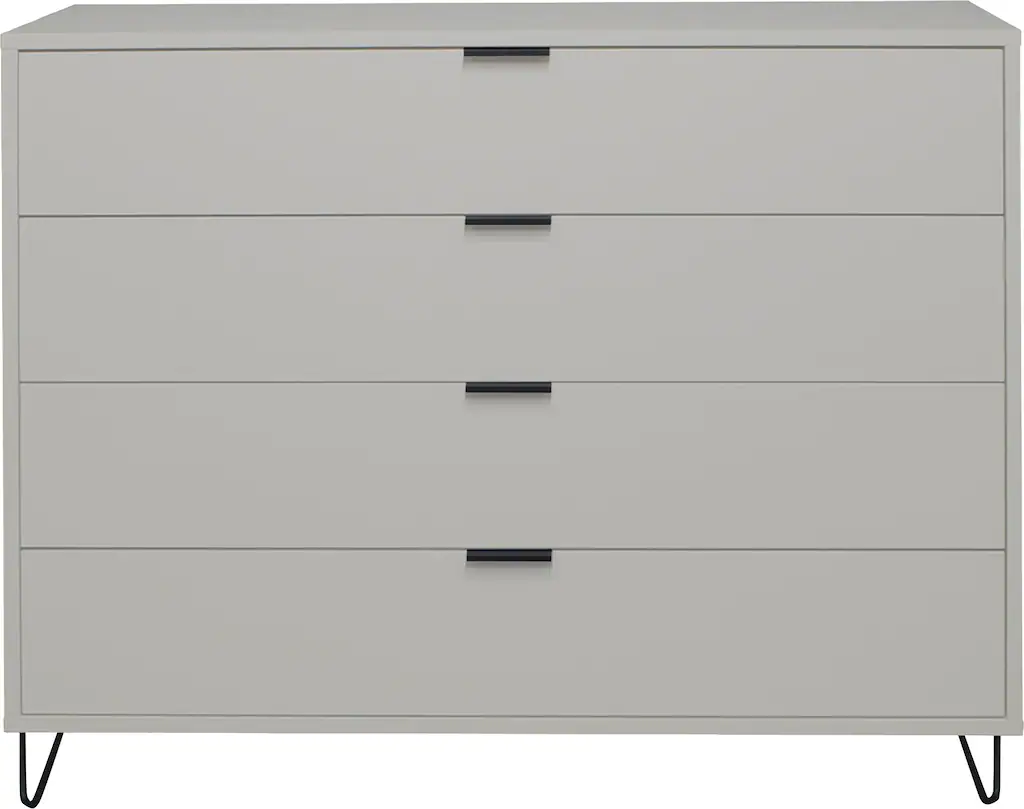 Bild von Mäusbacher Schubkastenkommode in kreidegrau matt lack - 119x101x45cm (BxHxT)