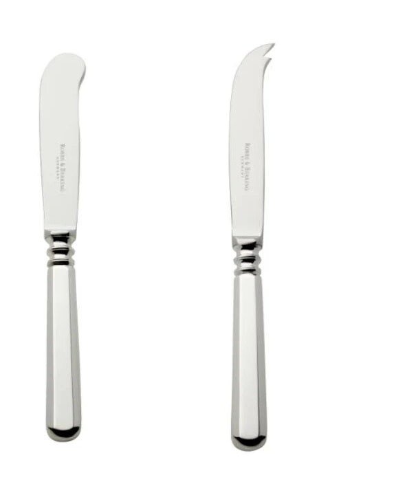 Bild von Robbe & Berking Butter u. Käsemesser mit Stahlklinge Alt Spaten 925 Sterlingsilber