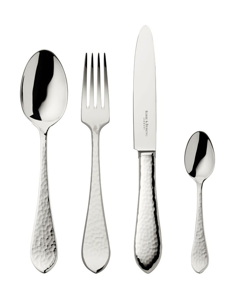 Bild von Robbe & Berking 4 tlg. Garnitur Martelé 925 Sterlingsilber