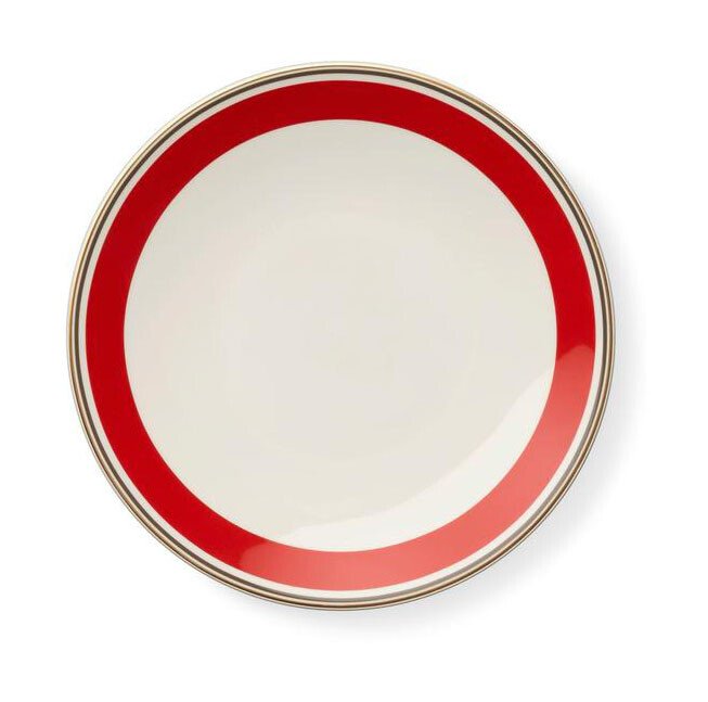 Bild von Dibbern Dessertteller 24 cm Capri Rot/Anthrazit
