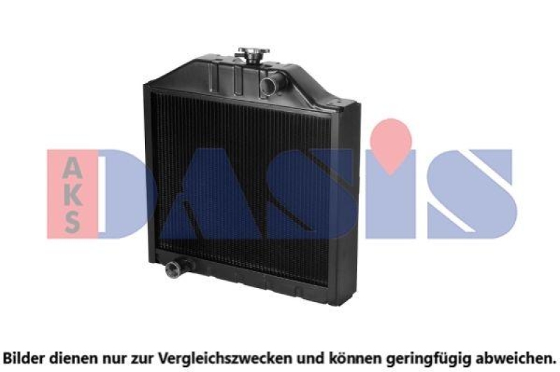 Bild von AKS DASIS 440718N Kühler, Motorkühlung Messing, Kupfer 390 500 90 Kühlrippen gelötet