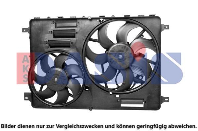 Bild von AKS DASIS 028015N Lüfter Elektrolüfter, Hochleistungslüfter, Motorgebläse 382/294 12 elektrisch mit Kühlerlüfterrahmen (Zarge)
