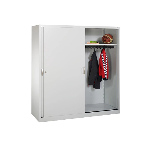 Bild von C+P Klassenschrank mit 2 Vollblech-Schiebetüren - Robuste Aufbewahrungslösung