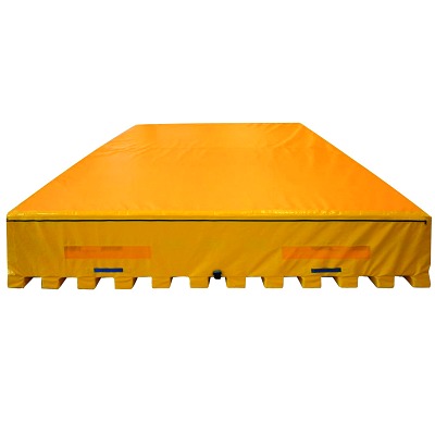 Bild von Sport-Thieme Hochsprungkissen mit integriertem Lattenrost, 400x250x60 cm, Gelb