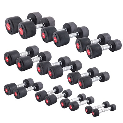 Bild von Sport-Thieme Kompakthantel-Set "Gummi", 1–10 kg