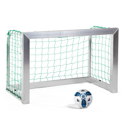Bild von Sport-Thieme Mini-Fußballtor vollverschweißt, Inkl. Netz, blau (MW 4,5 cm), 2,40x1,60 m, Tortiefe 1,00 m