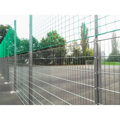 Bild von Keine Ballfangnetzanlage mit Doppelstabmatte, 40 m, 40x4 m, Verzinkt