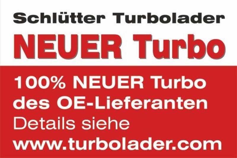 Bild von SCHLÜTTER TURBOLADER 172-05881 Turbolader Abgasturbolader, Lader, Aufladung RENAULT: TRAFIC 2 Kasten, MASTER 3 Kasten, TRAFIC 2 Bus