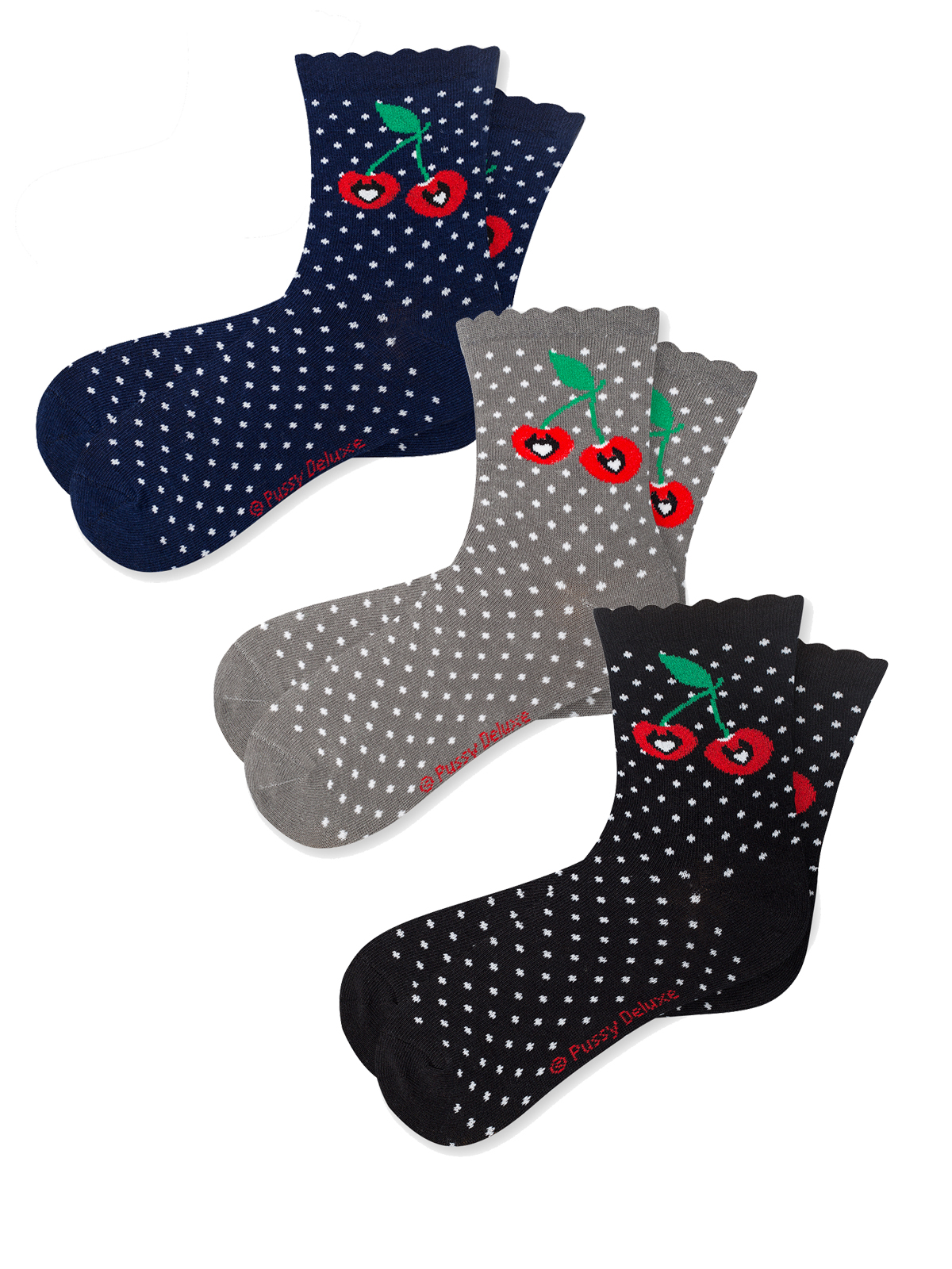 Bild von Pussy Deluxe Sweet Dotties 3 Pack Socks mulicolour