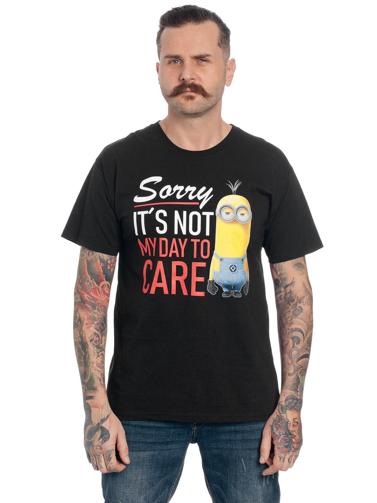 Bild von Minions I Don't Care Herren T-Shirt schwarz