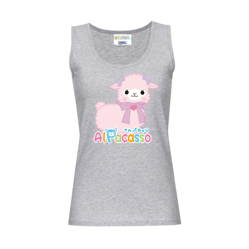 Bild von Amufun Alpacasso Damen Tanktop grau meliert