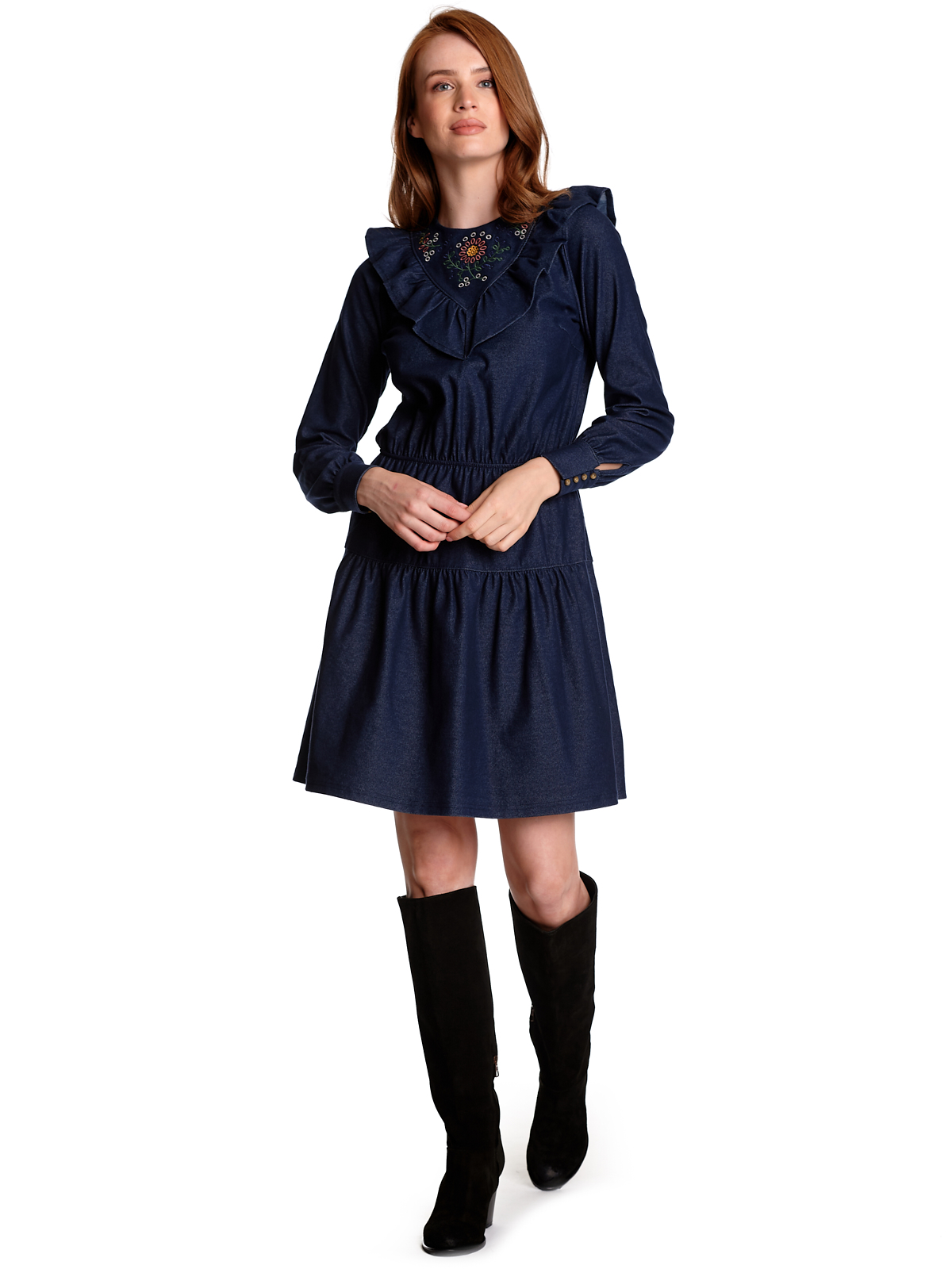 Bild von Vive Maria Nevada Denim Damen Kleid blau, Größe:XS
