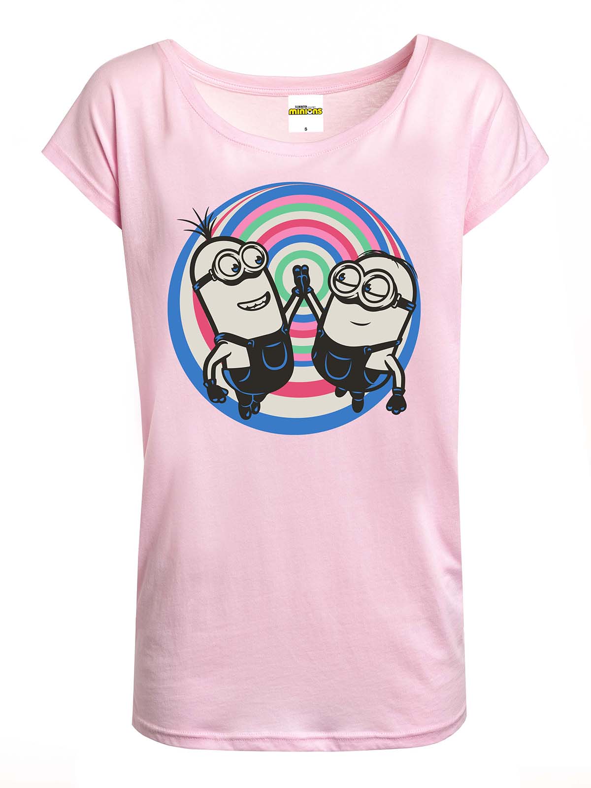 Bild von Minions Handshake Damen Loose-Shirt lightpink