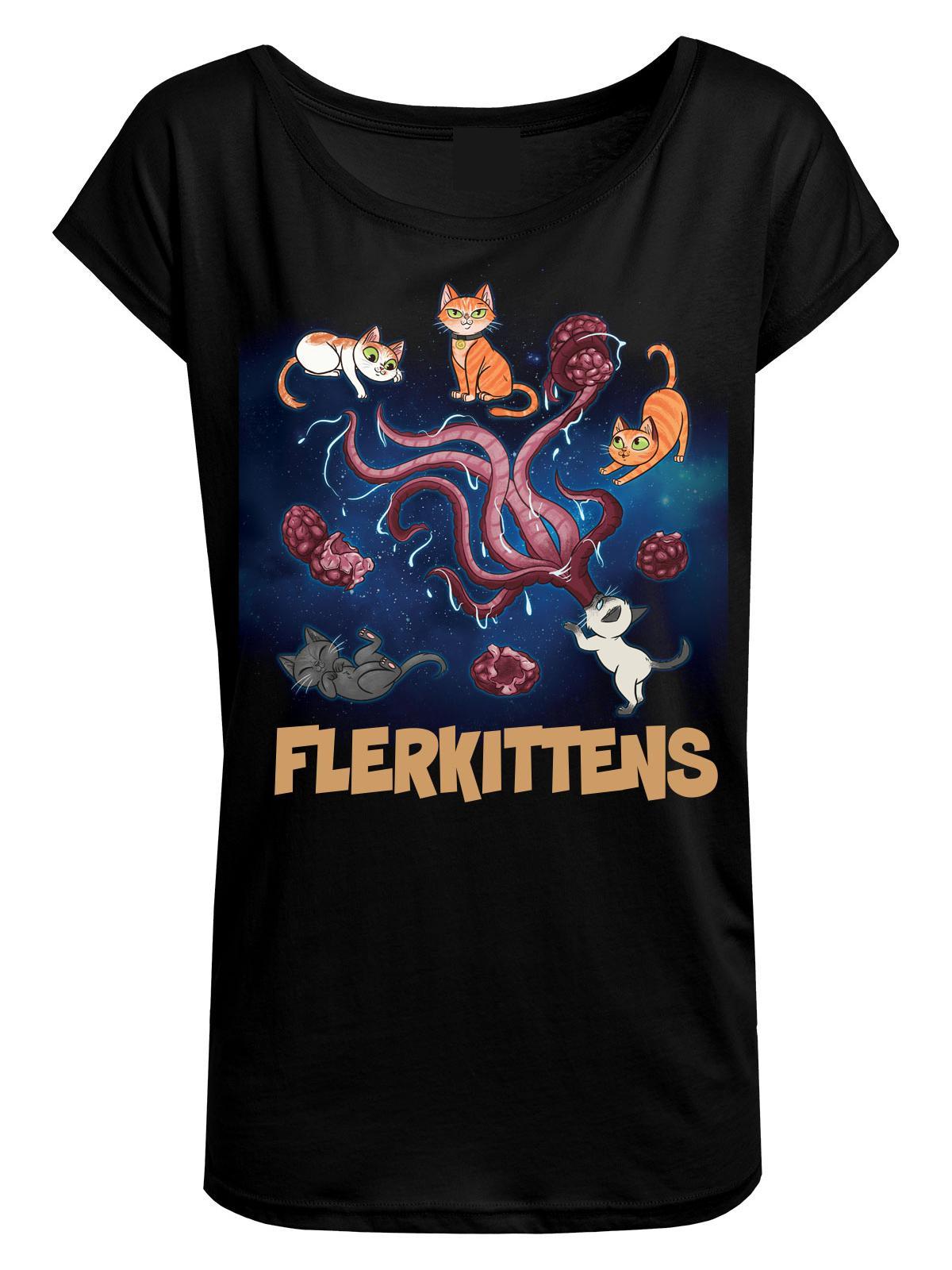 Bild von The Marvels Flerkittens Damen Loose-Shirt schwarz