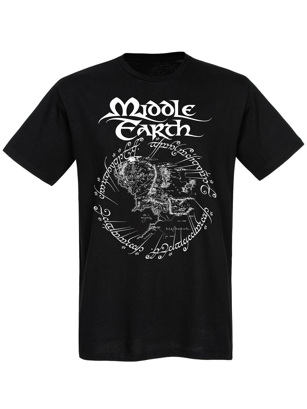 Bild von The Lord of the Rings Middle Earth Herren T-Shirt schwarz