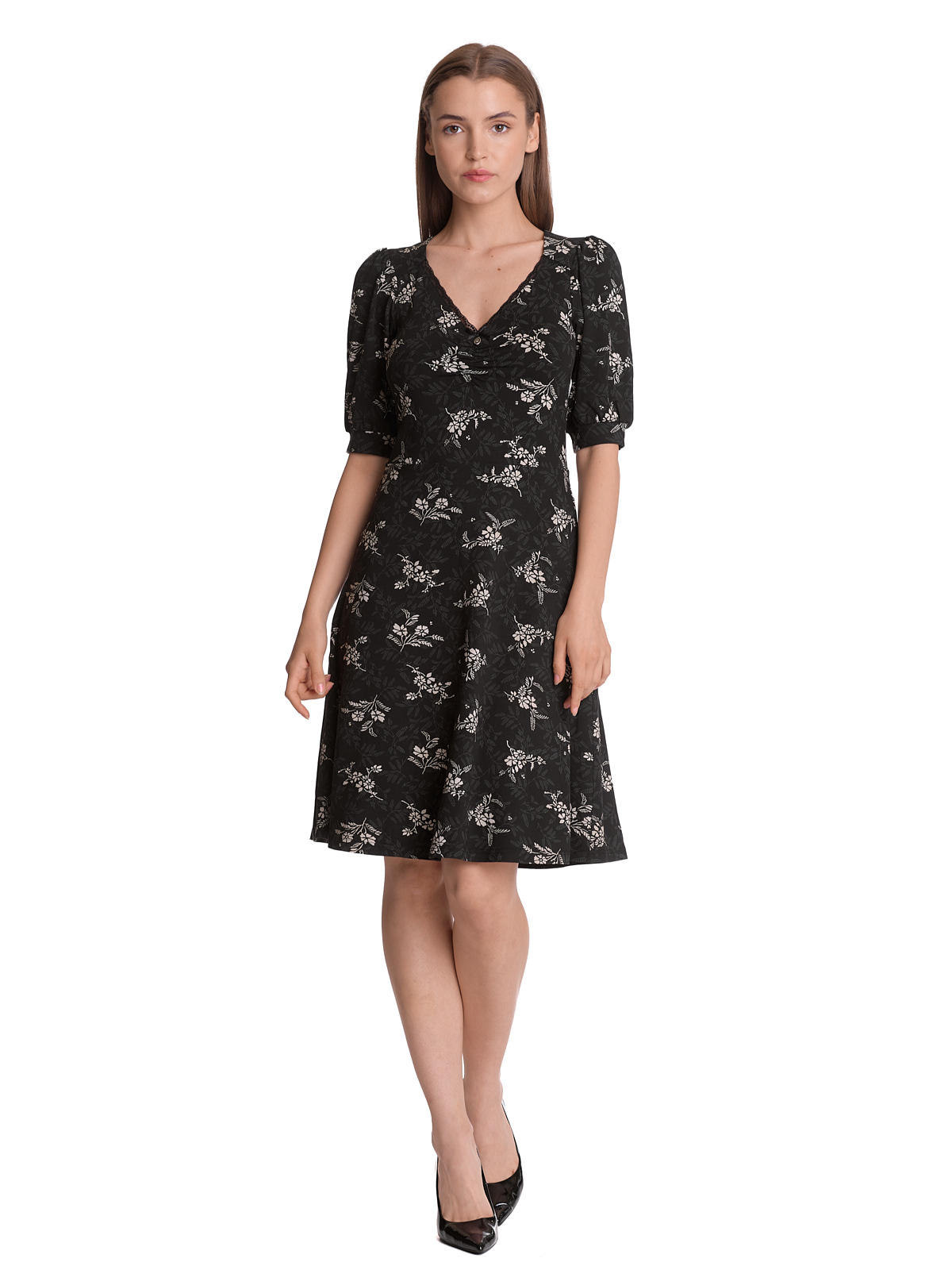 Bild von Vive Maria Classic Reverie Damen A-Linien-Kleid schwarz allover