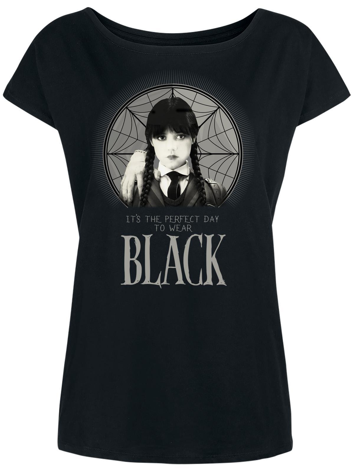 Bild von Wednesday The Blackest Heart Damen Loose-Shirt schwarz
