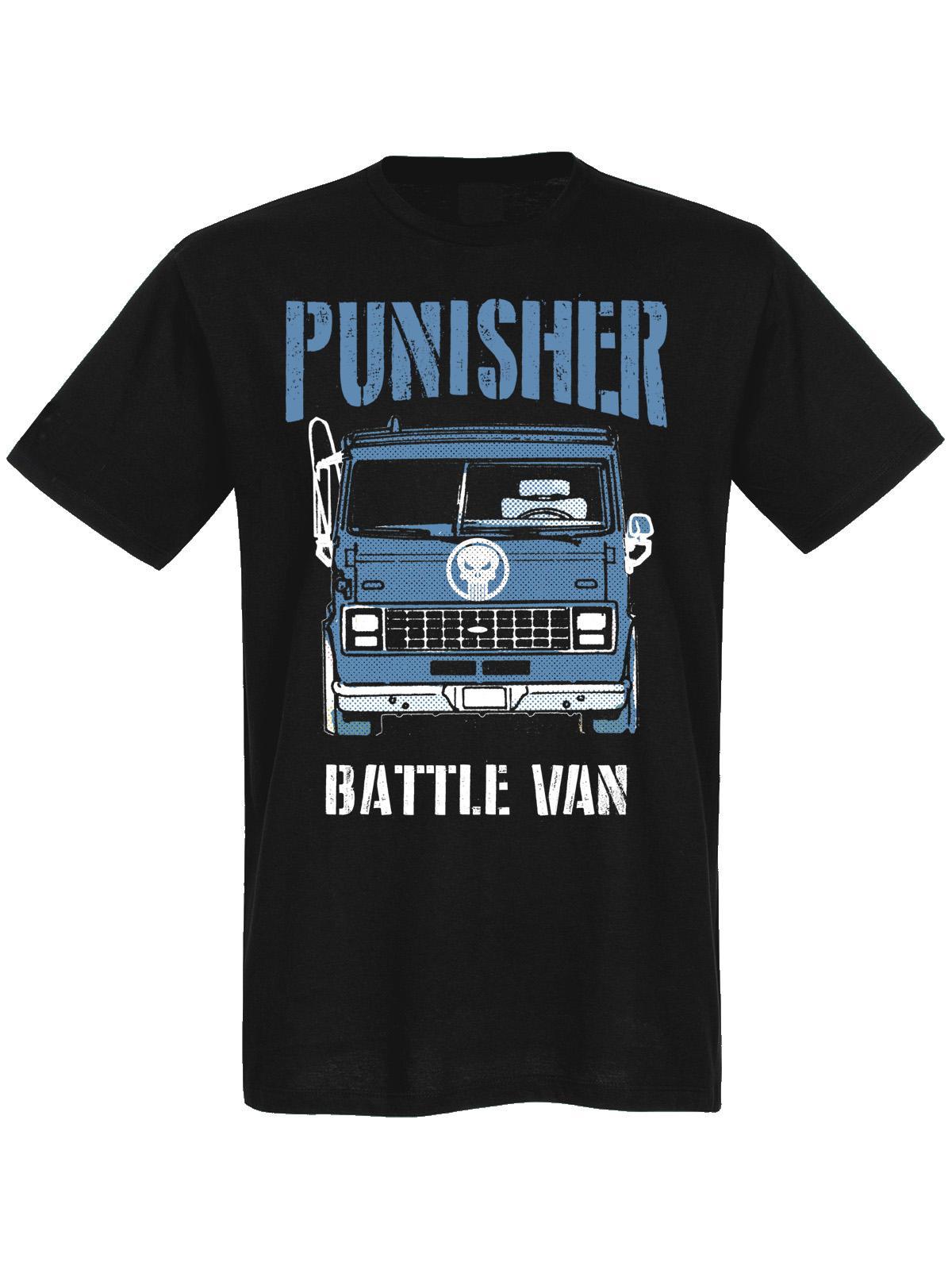 Bild von The Punisher Battle Van II Herren T-Shirt schwarz