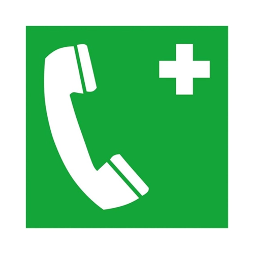 Bild von Erste-Hilfe-Schild »Notruftelefon«