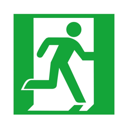 Bild von Fluchtwegschild »Notausgang rechts«
