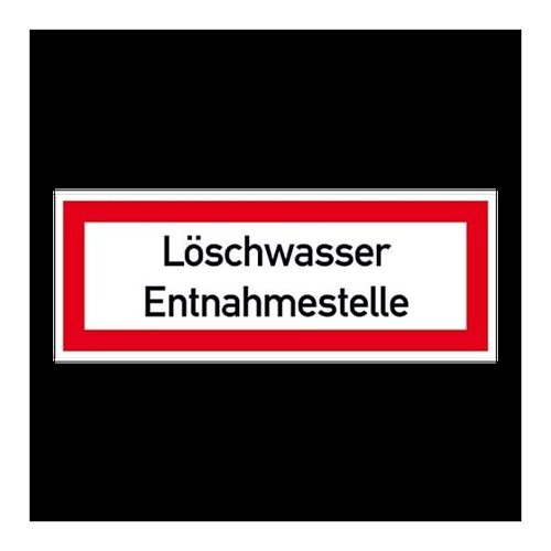 Bild von Hinweisschild für die Feuerwehr »Löschwasser Entnahmestelle«