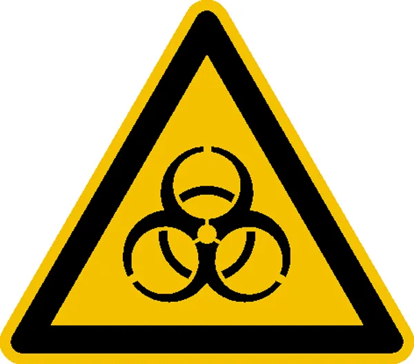 Bild von Warnschild Biogefährdung Folie selbstklebend 25mm ISO 7010 44St.