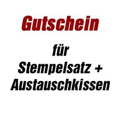 Bild von trodat Gutschein für Stempelsatz + Austauschkissen für 5200 mit Logo