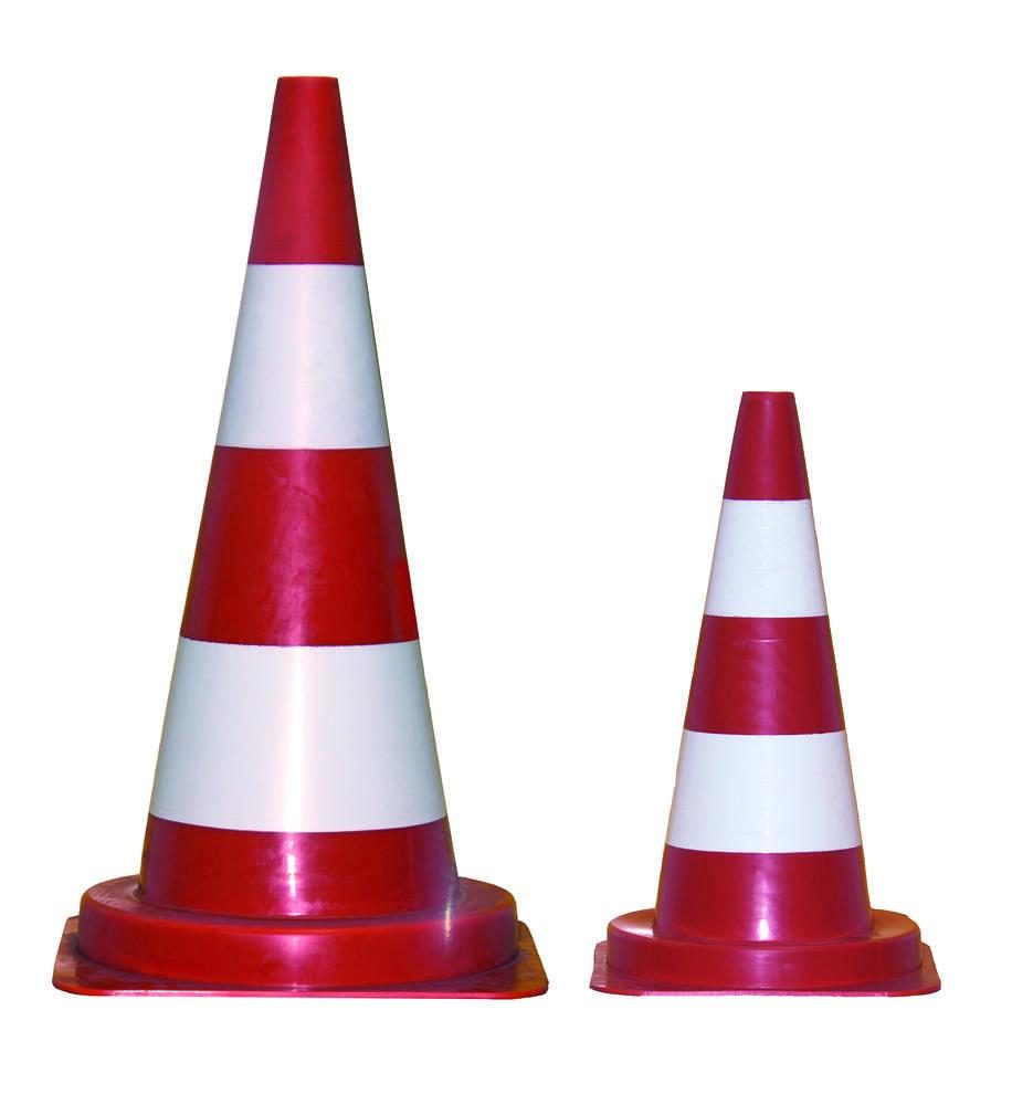 Bild von Pylon 50 cm rot, weiß