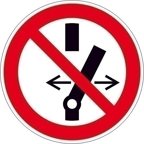 Bild von Verbotsschild »Schalten verboten«