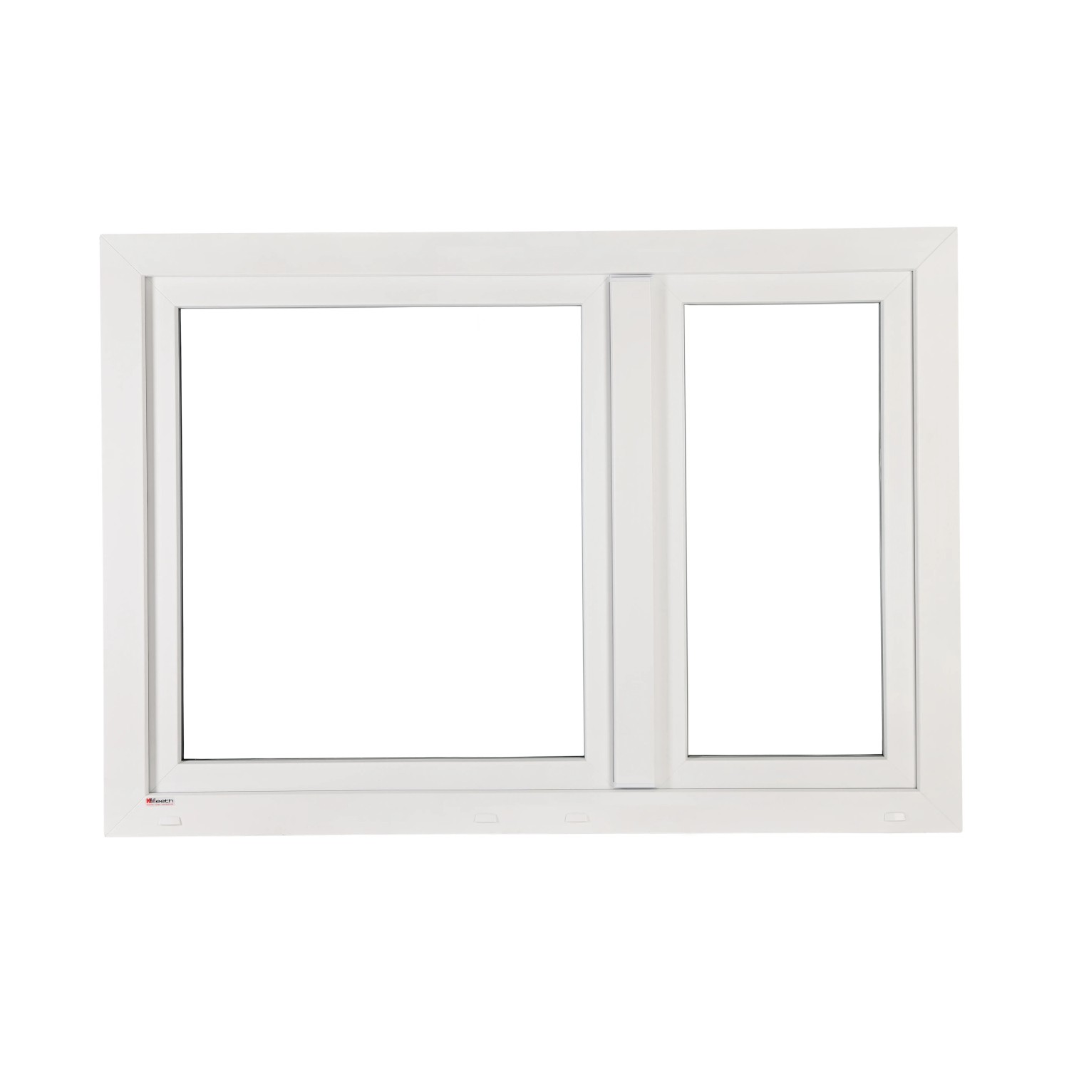 Bild von KM Meeth Kunststoff-Fenster CL70P Weiß 160 cm x 115 cm Dreh/Dreh-Kipp Asym.