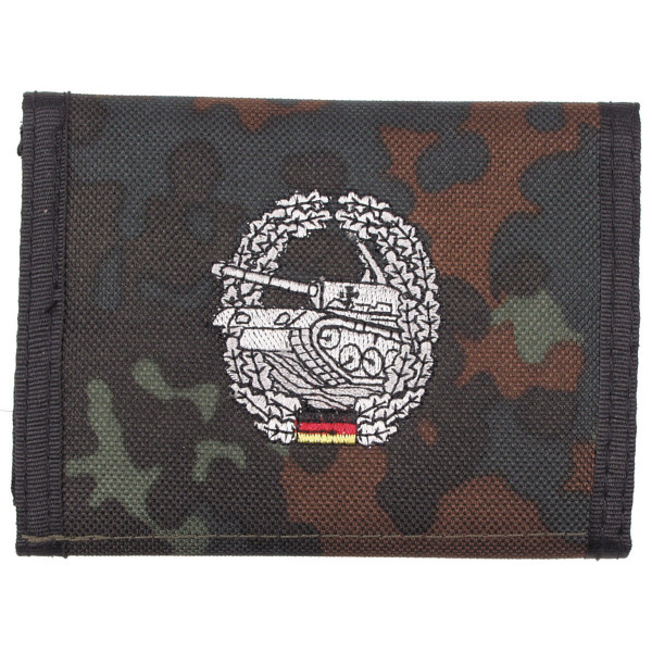 Bild von Nylongeldbörse, flecktarn, Panzer, Klettv., Ausweisf.