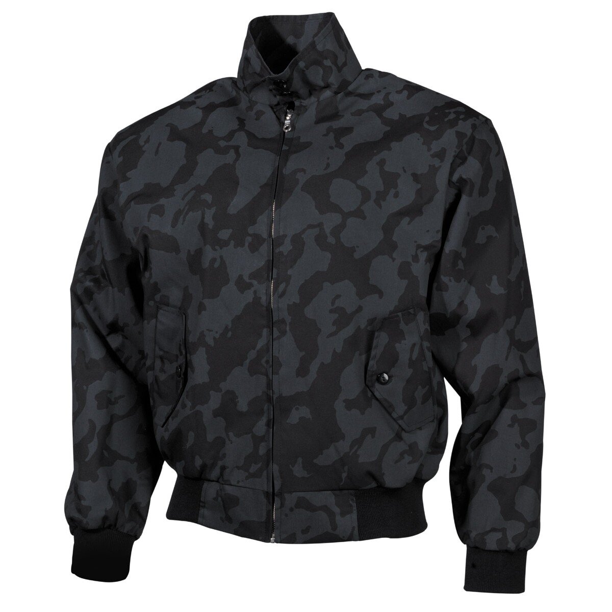 Bild von Jacke,English Style" mit Strickbündchen u. Karofutter night camo L"