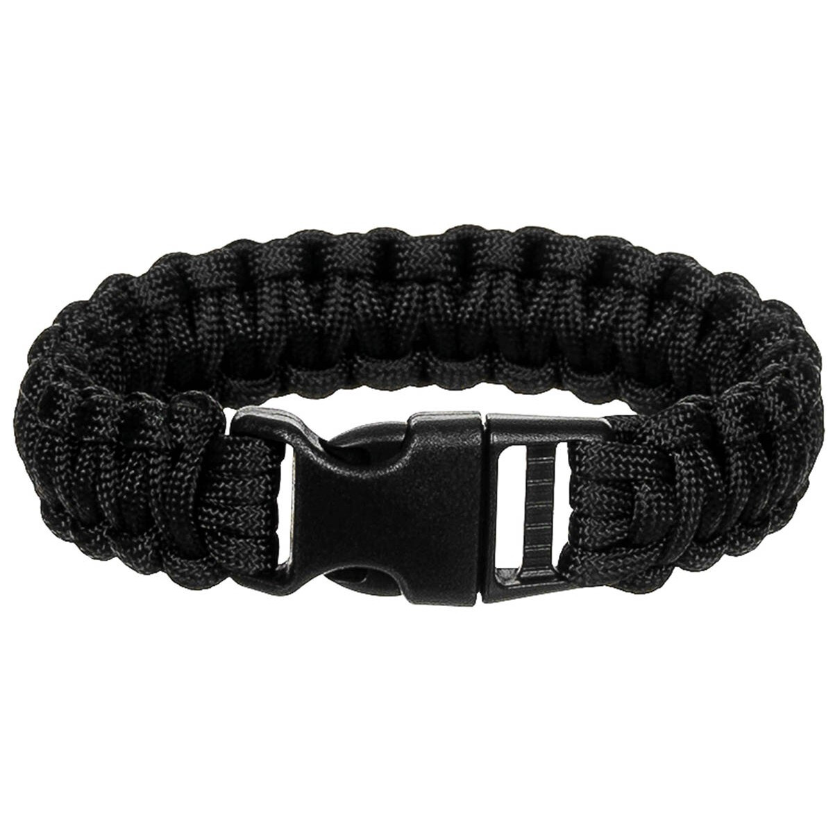 Bild von Armband, "Paracord" schwarz, Clipverschluss, Breite 1,9 cm, Größe M