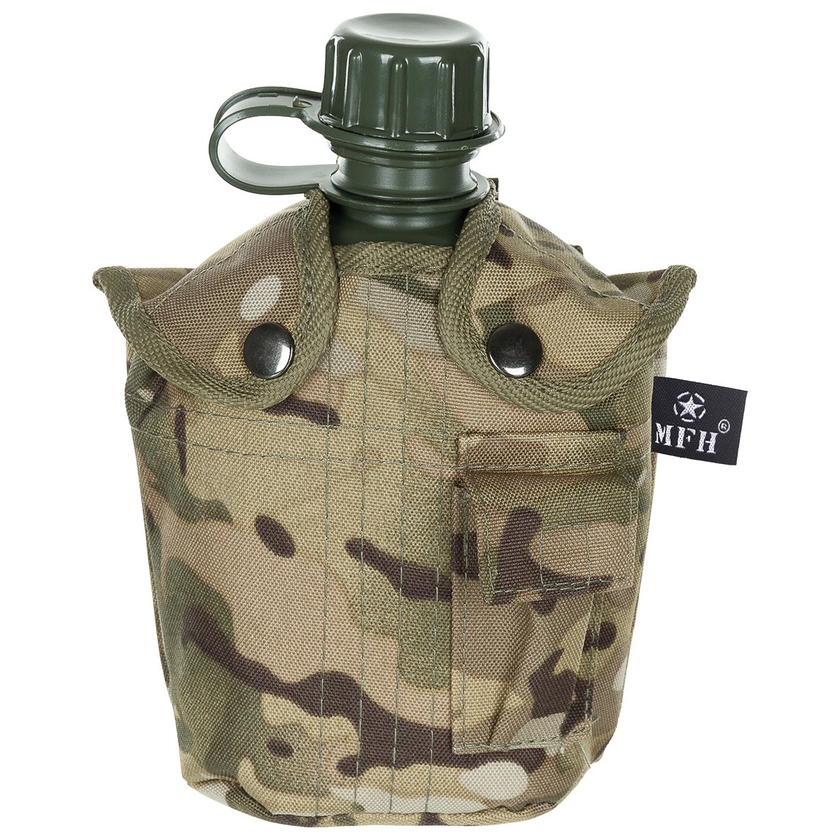 Bild von MFH Feldflasche MFH US Plastikfeldflasche, 1 l, Hülle, BPA-frei, operation-camo