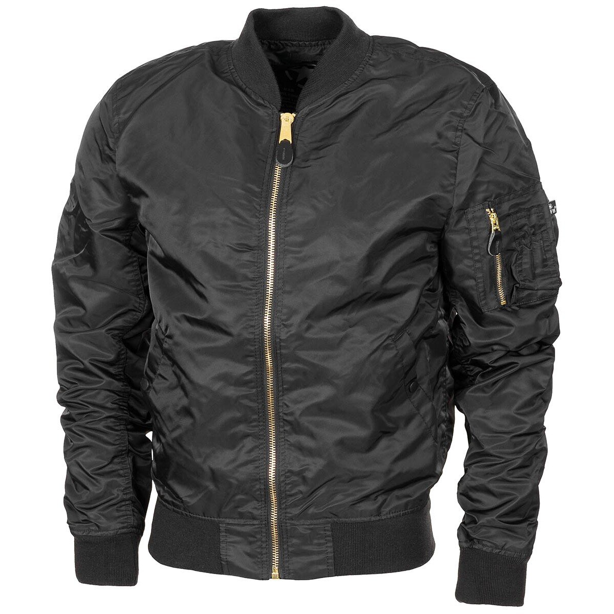 Bild von US Airforce Jacke MA1, schwarz, ungefüttert XS