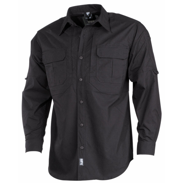 Bild von MFHHighDefence Outdoorhemd Hemd, Attack, langarm, schwarz, Teflon, Rip Stop - S