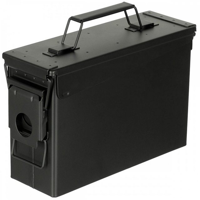 Bild von MFH Aufbewahrungsbox US Munitionskiste Cal. 30 mm - Transportkiste - schwarz
