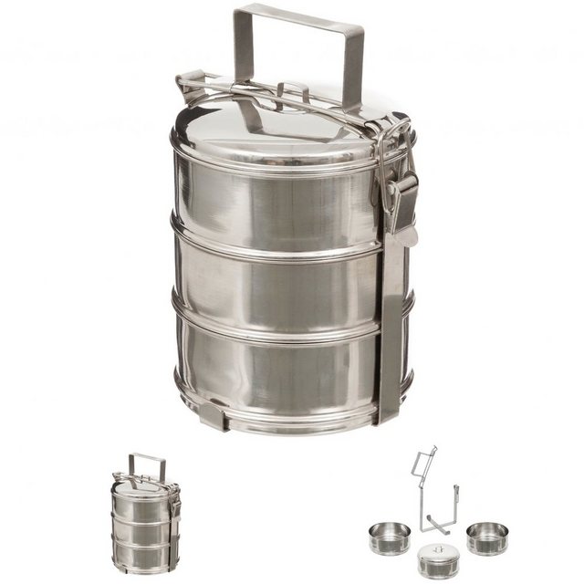 Bild von FoxOutdoor Dose Speisebehälter, 3-teilig, Edelstahl (Set)