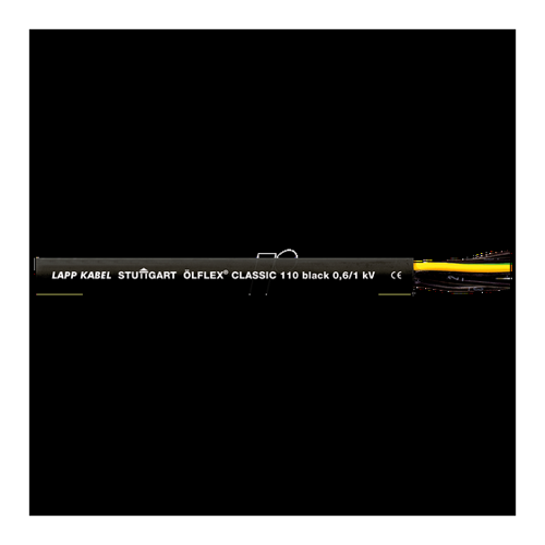 Bild von LAPP ÖLFLEX® CLASSIC BLACK 110 Steuerleitung 4G 0.75mm² Schwarz 1120235-50 50m, CLBL 4G0,75-50